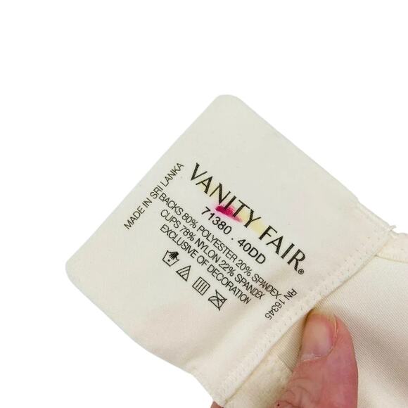 Vanity Fair Body Caress Full Coverage Wirefree Bra 40DD - Picture 6 of 8